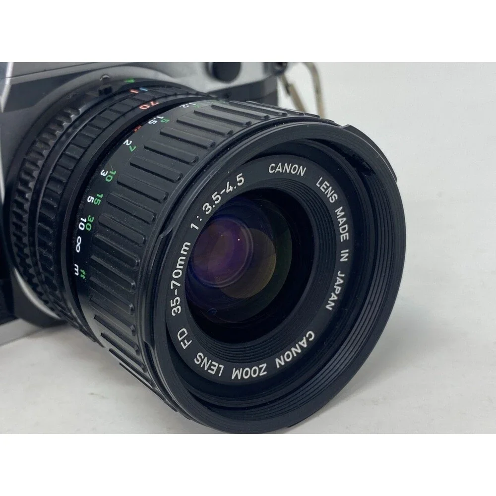 Canon AE-1 35mm Film SLR Camera Kit Lenses‎ Zoom Macro Flash 50mm 28-80 80-200